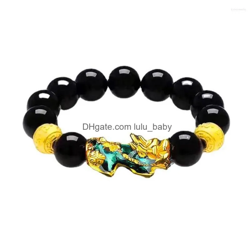 strand pixiu bracelet mantra bring good luck and wealth buddhism faith with chinese ancient animal beads bracelets