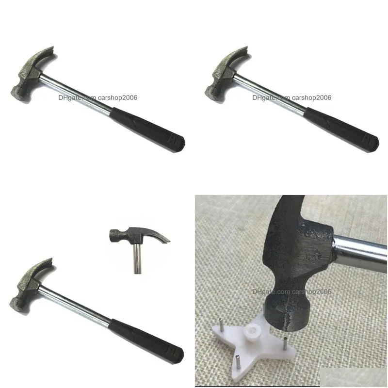 mini claw hammer multi function portable household hand tool plastic handle seamless nail iron hammers 18cm