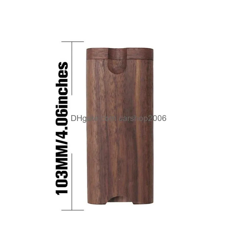 wooden cigarette case outdoor portable walnut tobacco storage box household smoking accessories
