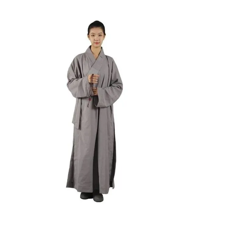 others apparel asian temples monk long coat monastery convent nun zen robe buddhist countries men and women cotton linen arhat