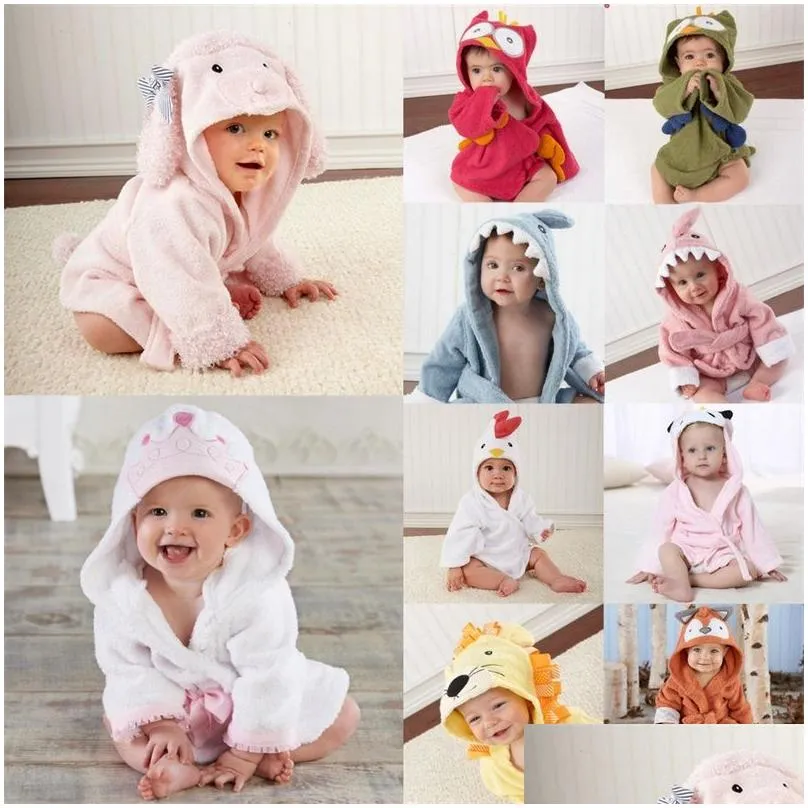 baby kids towels robes 20 cute animalshaped baby bath towels cotton childrens bathrobes full moon clothes 2059 z2