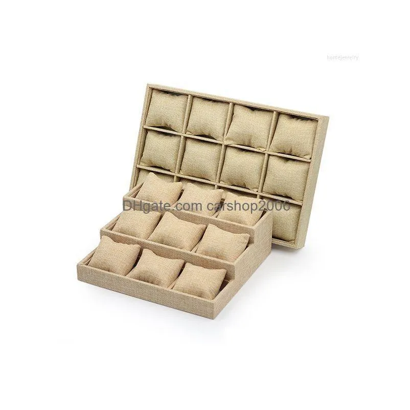 jewelry pouches listing fashion bracelet display stand tray linen custom watch explosion models