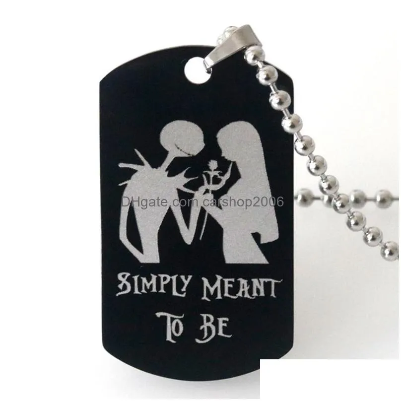 halloween gift pendant necklace stainless steel black army brand necklaces carnival hip hop decoration