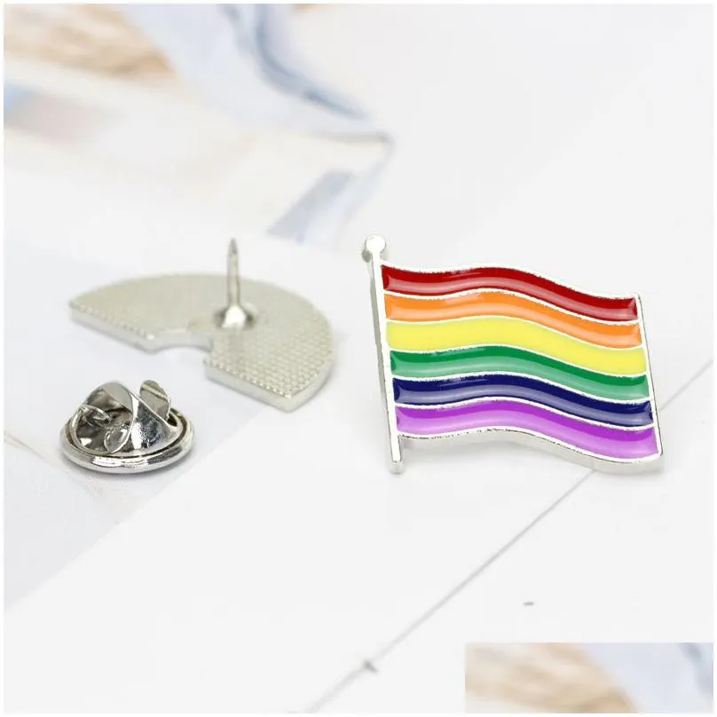 lgbt party art rainbow custom enamel pins flag love heart brooches bag shirt lapel pin rainbow clouds yes gesture badges jewelry gifts