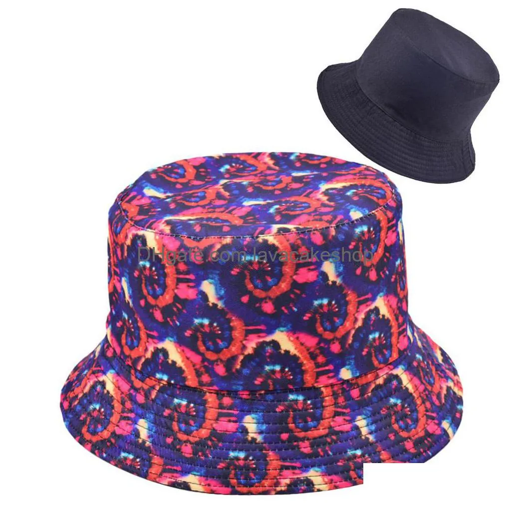 leopard print bucket hat trendy animal tie dye pattern fisherman hats for women reversible packable cap