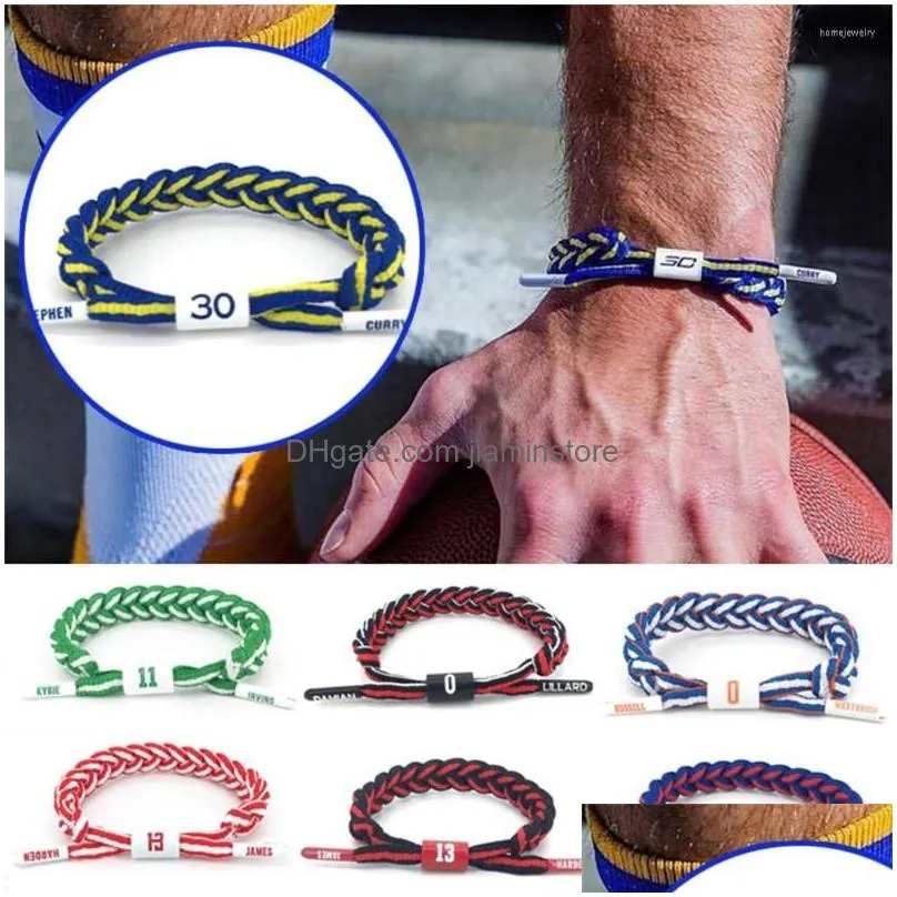 strand basketball star braided bracelet men adjustable sports wristband gift for boyfriends pull type enthusiast