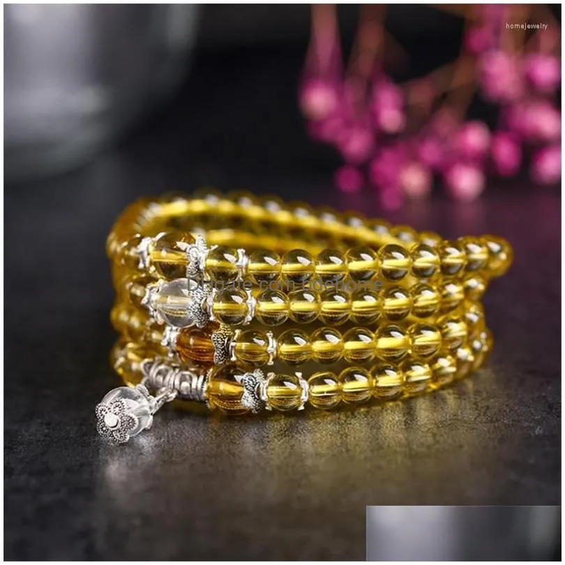 strand multicolor tibetan buddhist purple crystal 108 natural stones beads bracelets bangles multilayer bracelet men women yoga