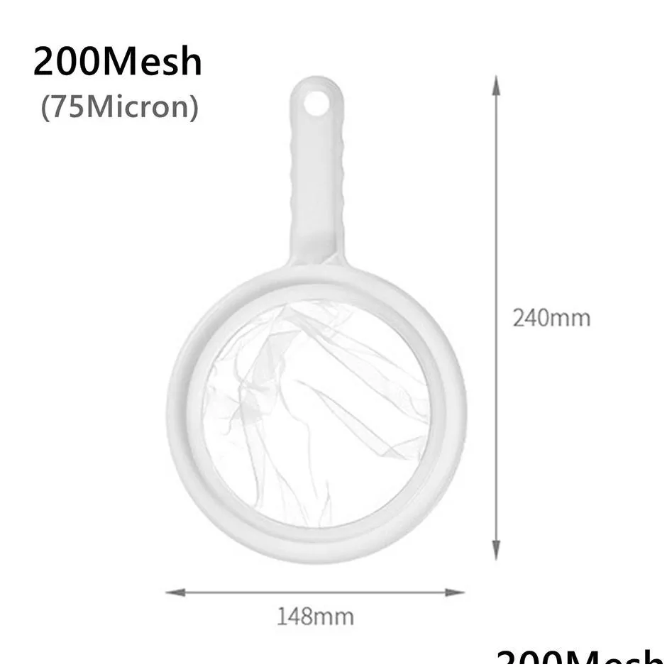 reusable nylon ultra fine filter mesh strainer spoon sieve soy milk juice coffee food filter kitchen colander