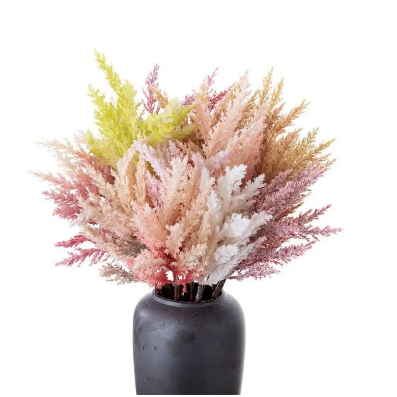 wedding centerpieces artificial flowers plant 52.5cm artificial autumn leaves soft glue material astilbe chinesis party home