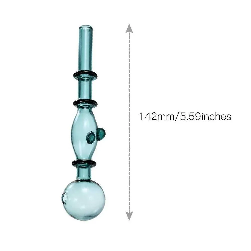 transparent tobacco smoking pipe glass oil burner pipe glassware herb hookah cigarette shisha tube pipes dab rig bong