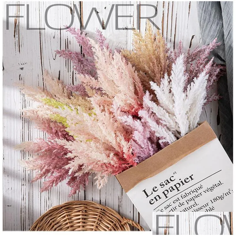 wedding centerpieces artificial flowers plant 52.5cm artificial autumn leaves soft glue material astilbe chinesis party home