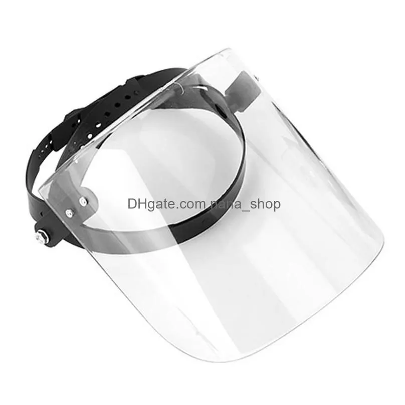 wide brim hats transparent portable face protective mask for men and women sun visor hat guard spittleproof shield caps1