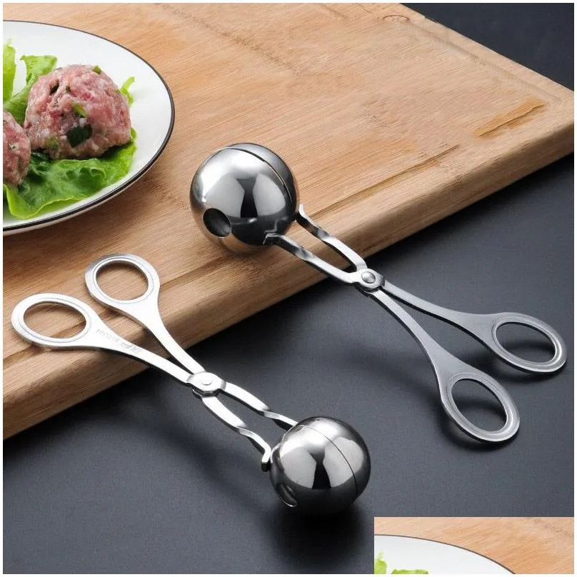 meat poultry tools steel meatball maker clip fish meat ball beef balls making mold zl1325