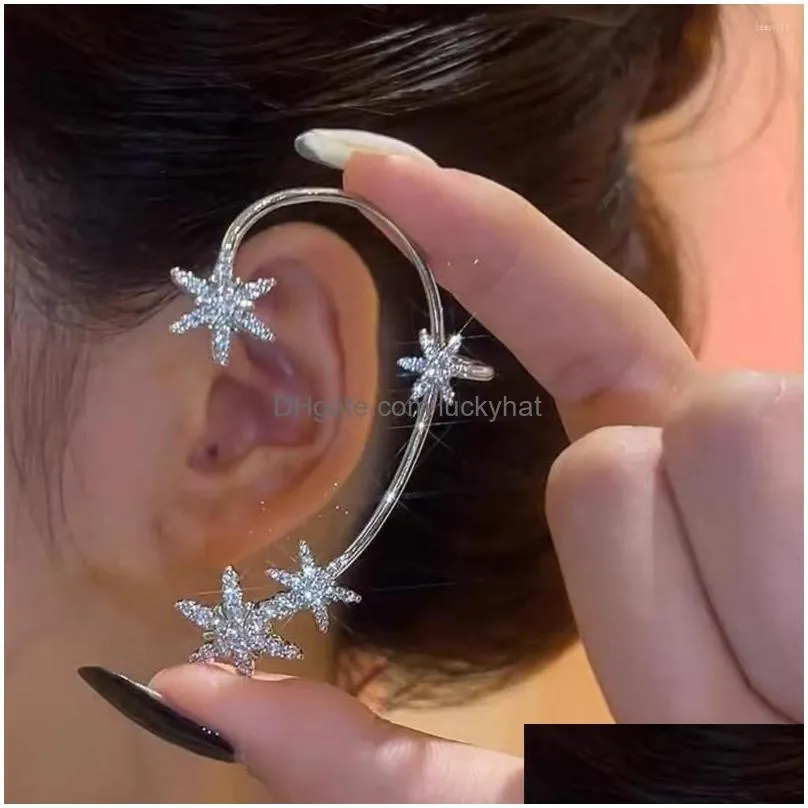 backs earrings butterfly ear clasp clip for women star creative luxury crystals vintage jewelry party gift punk accessories wholesale