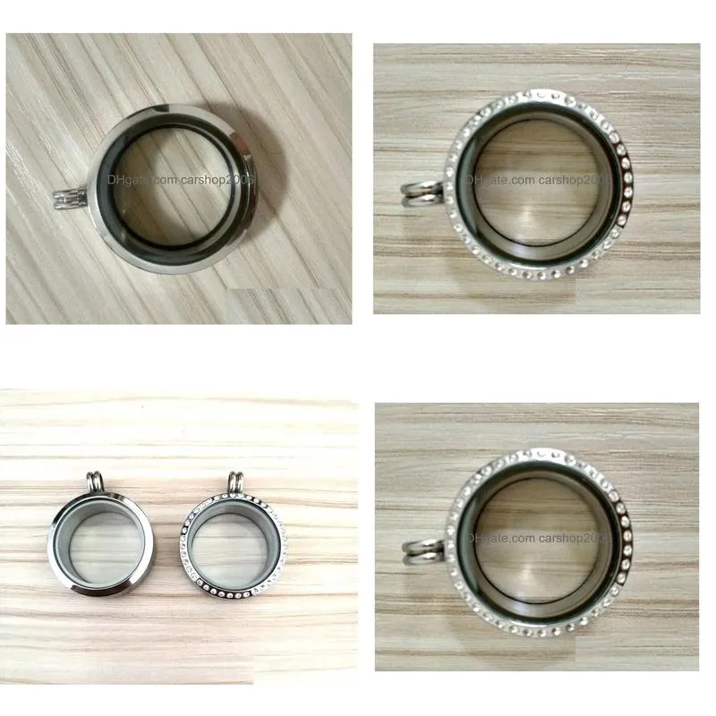 link bracelets 30mm diameter silver color stainless steel round locket for woman jewelry 4pcs/lot sl015