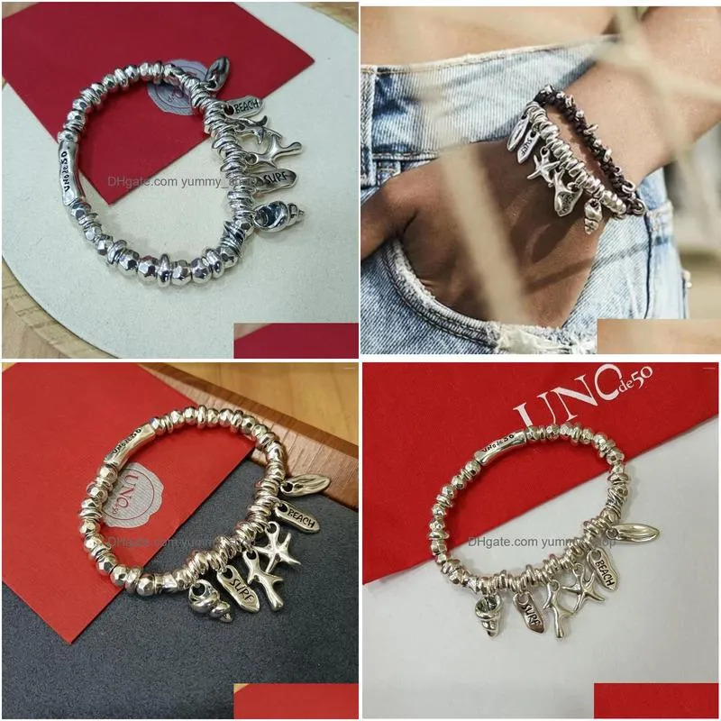charm bracelets ys spanish fashion conch starfish shell bracelet european style womens