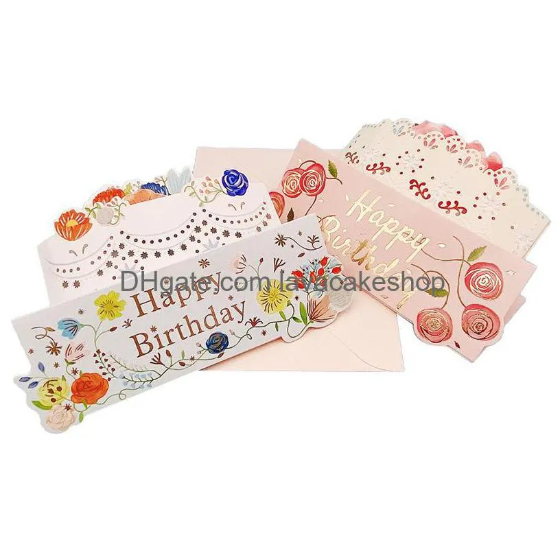 popup flower happy birthday card flora 3d greeting card for birthday mothers fathers day graduation wedding anniversary thanksgiving day greeting