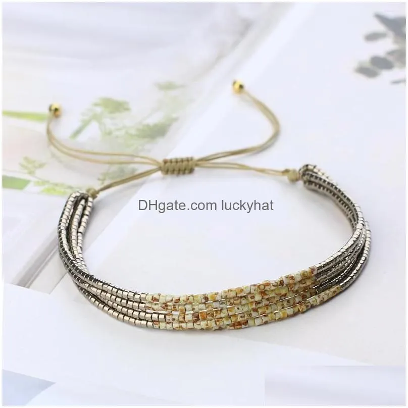 strand kelitch women bracelets miyuki multilayered wrap beaded handmade charm fashion couple bangle girls friendship jewelry