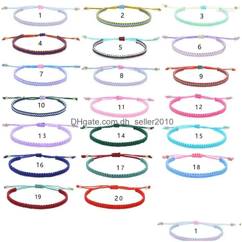 strand tauam simple woven cotton rope string bracelet pray yoga handmade pure color chic tassel for men women 2023