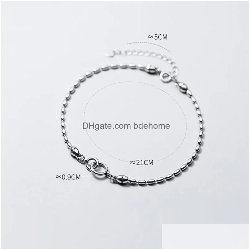 miqiao bracelet on the leg chain womens 925 sterling silver anklets female thai silver beanie foot fashion jewelry for girls