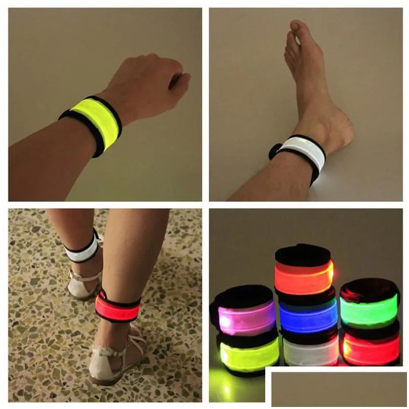 other arts and crafts led lightemitting wrist strap bicycle outdoor activities night running reflective safety warning cool luminous fluorescent props