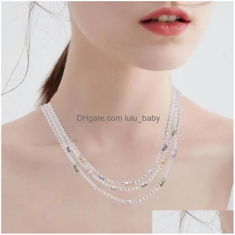 choker lady necklace bridal jewelry link chain adjustable fashion layers exquisite for fancy dress engagement birthday costume