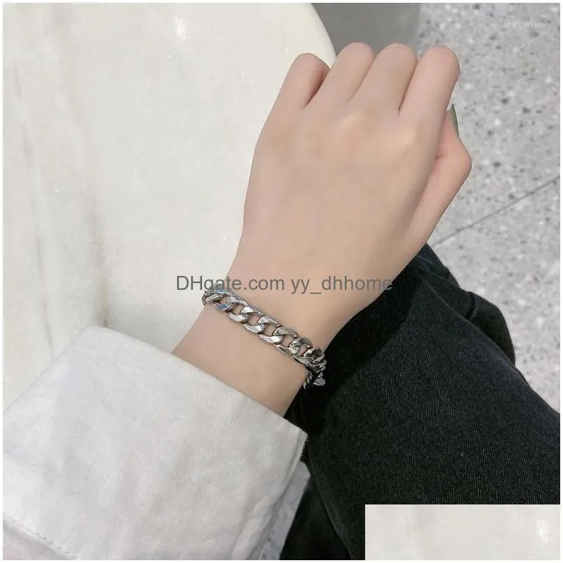 link bracelets simple hip hop trendy fashion bracelet for women /men personalized chain party fine gifts accessories 2022 trend