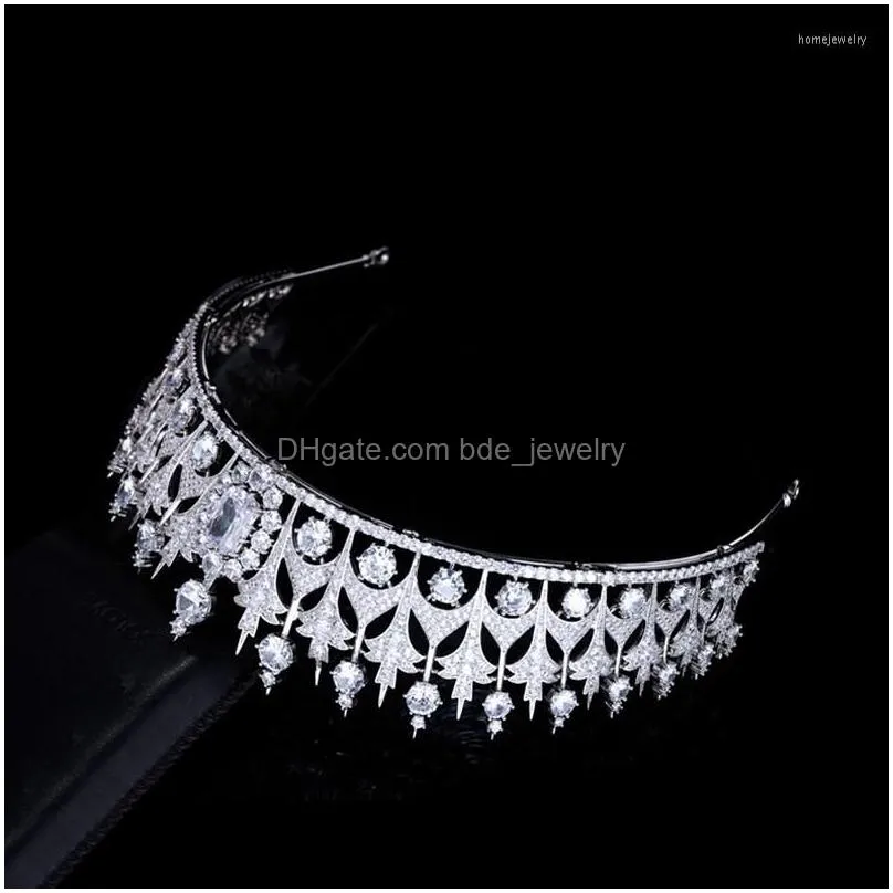 hair clips myfeivo luxury baroque crown full zircon wedding tiaras princess diadem women jewelry accessories hq0564