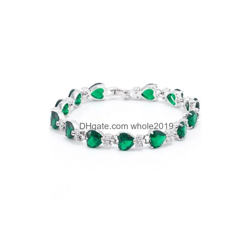 link bracelets never lose color retention lasting love cz bracelet