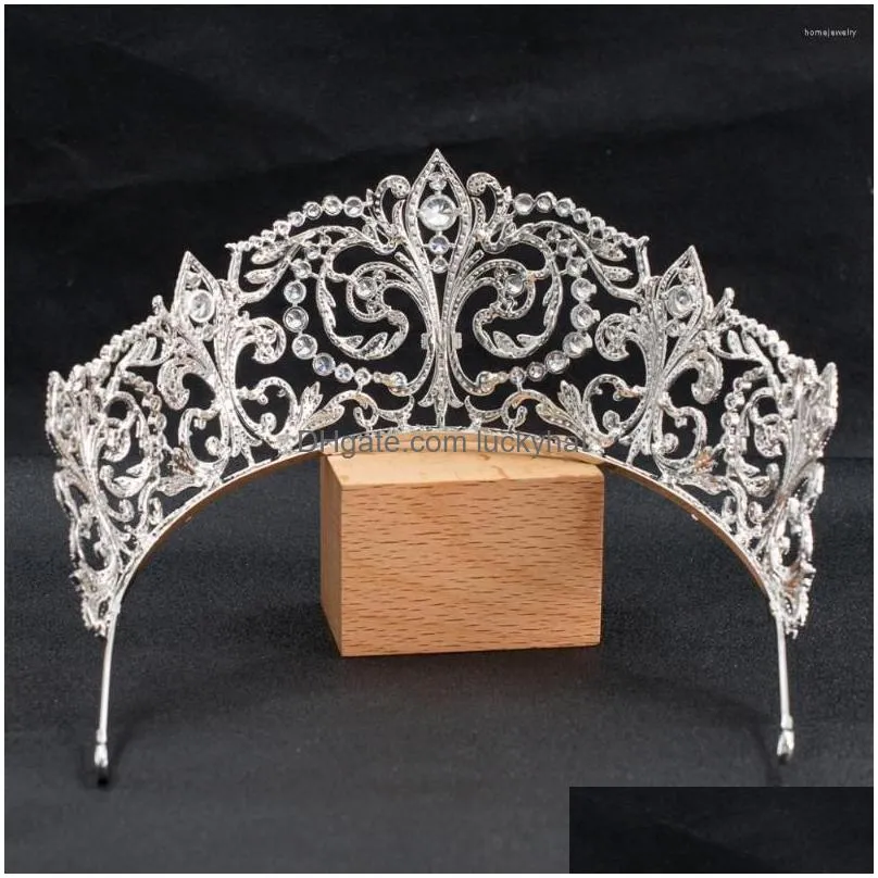 hair clips classic cubic zirconia wedding bridal princess tiara crown diadem women jewelry accessories ch10329