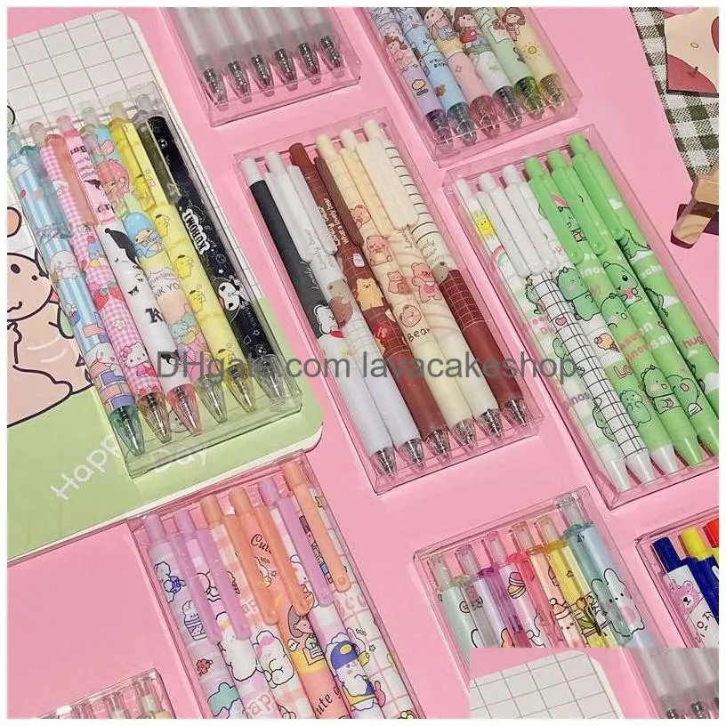 Wholesale Kawaii Carbon Kawaii Gel Pens Set 0.5mm Tip, Ideal For Office,  School, And Students Japanese Stationery Supplies With Escolar Drop  Delivery From Lavacakeshop, $6.93