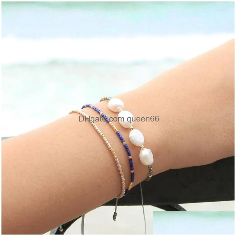 strand kelitch summer women pearl bracelet wrap handmade charm miyuki friends friendship jewelry girl gift