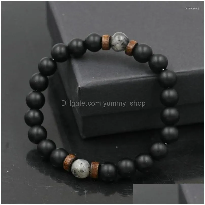 strand luxury jewelry 2pcs/set natural glitter stone bracelets men chakra beads bracelet for women moonstone pulseras hombre with box