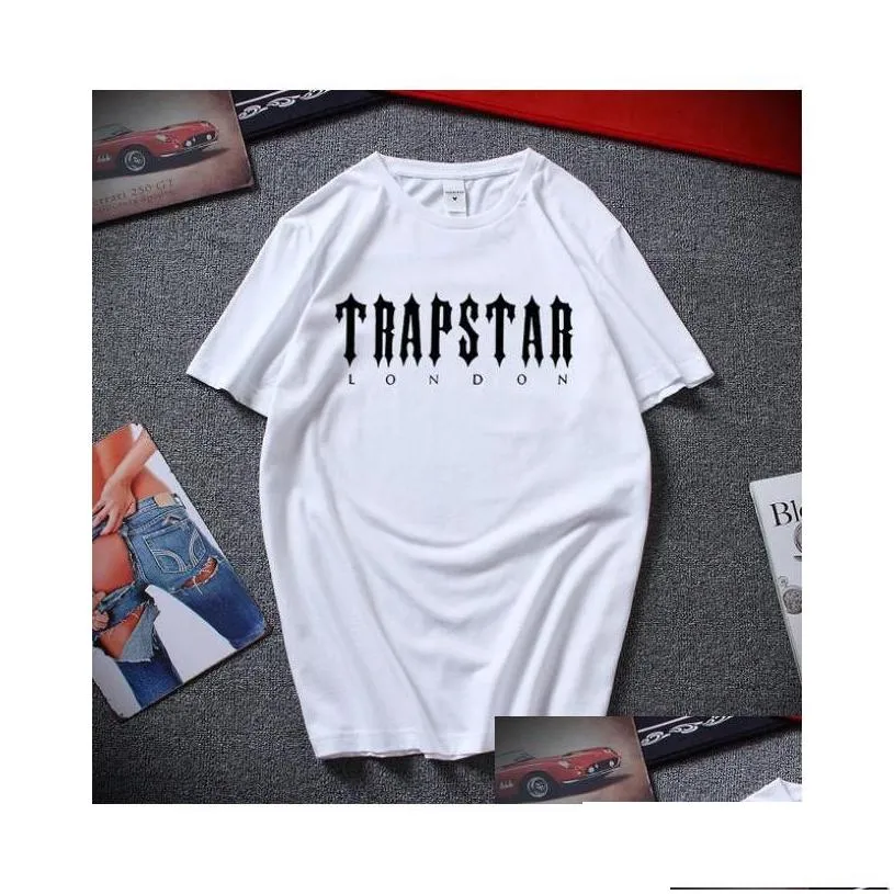 mens tshirts 2022 mens trapstar t shirt designer men women hip hop top print tshirt summer fashion black sportswear brand sweatshi