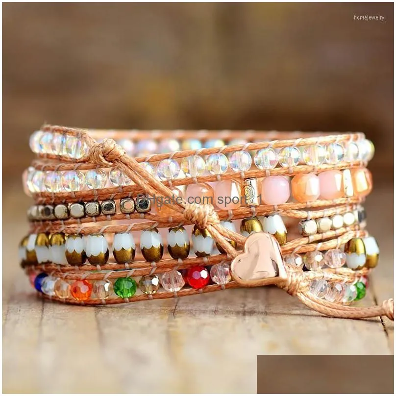 strand trendy multilayered boho geometric wrap bracelets beaded vegan cuff braclet homme handmade chakra spiritual jewelry bijoux