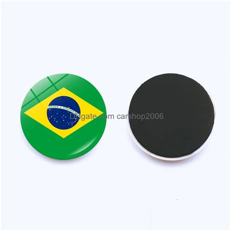 time gem fridge magnets qatar brazil american national flag magnetic sticker home decor