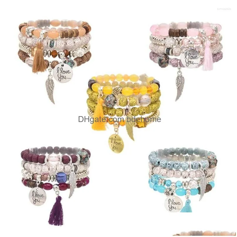 strand bohemian beaded multilayer bracelet fashion european and american couple festival party jewelry friends gift wholesale