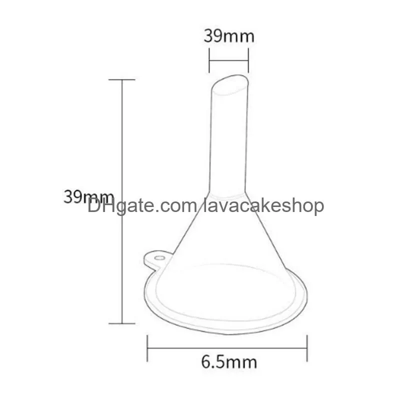 plastic mini filling funnel drip leakage infundibulum liquid separation perfume filter alloter transparent kitchen tools strainers 0 06cy