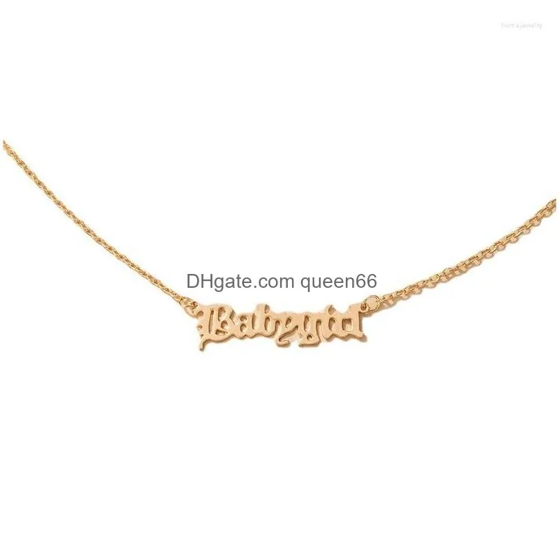 pendant necklaces 2022 babygirl letter necklace collarbone chain mothers day mother single layer