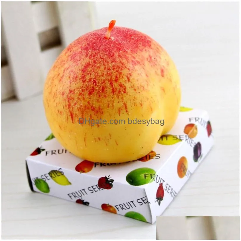  shaped fruit candles fruit fragrant candle romantic home party wedding birthday party decoration candles valentine gift