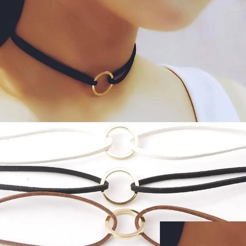 choker retro short necklace chain fashion deer leather rope female accessories decorative jewelry 387627