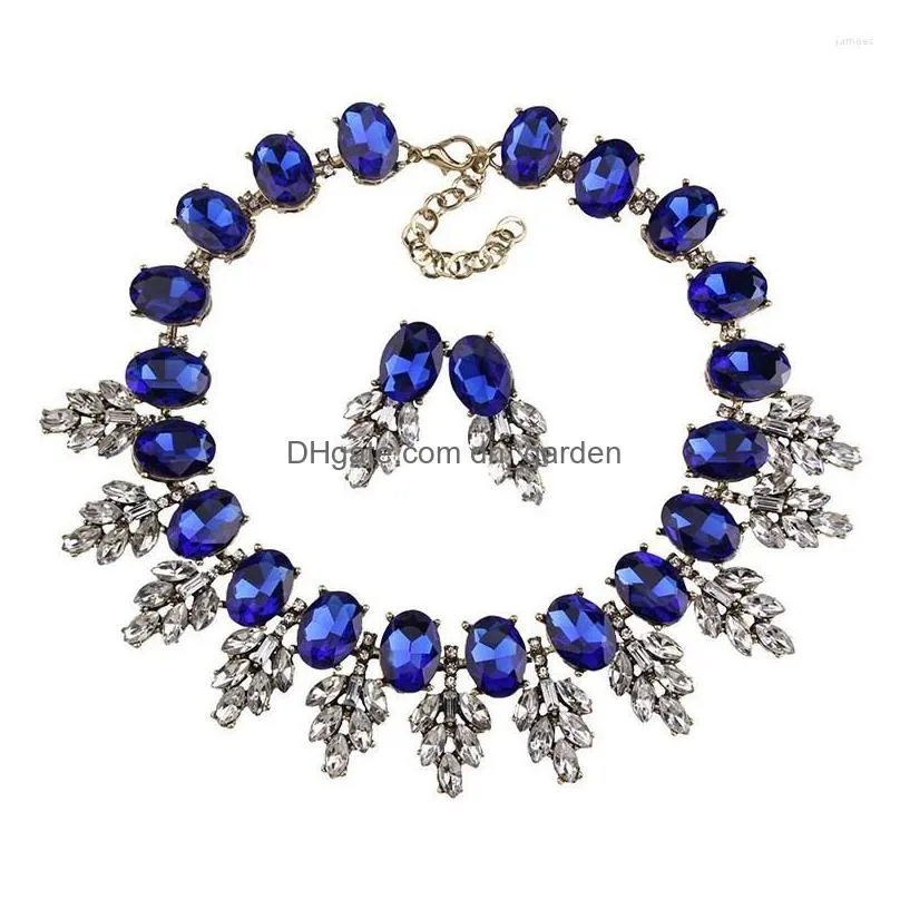 choker lady maxi rhinestone bib collier femme beads collar chokers pendant statement necklace for women jewelry 3512