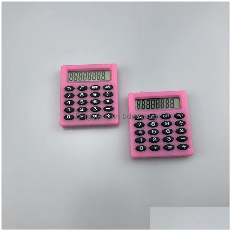 small square calculator portable pocket scientific student exam learning essential calculator office school stationery 8 colors