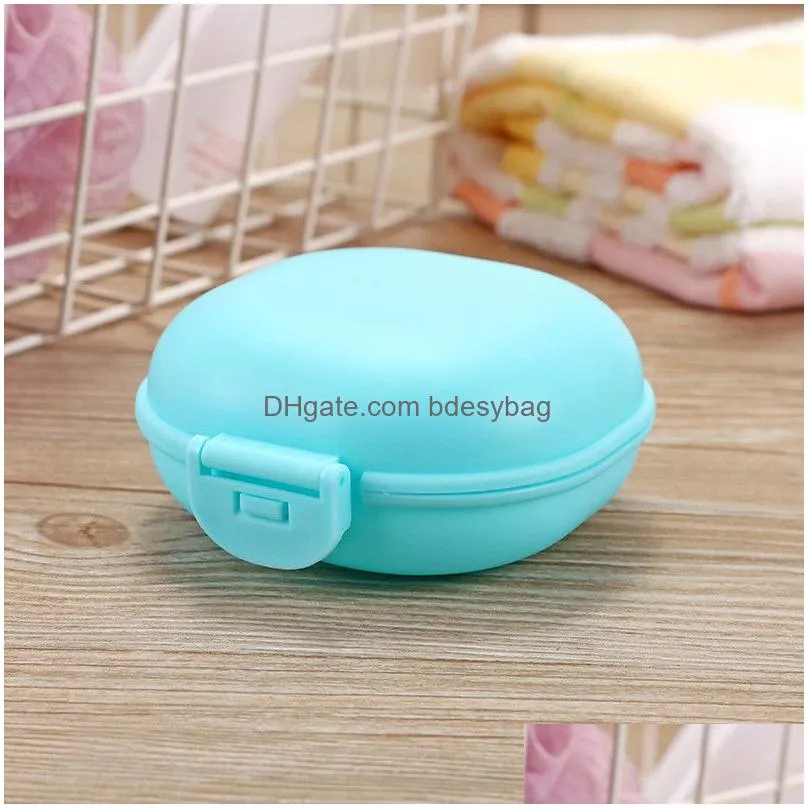 sealed soap box portable travel handmade soap box with sealed lid toilet drain soap box bathroom accessory