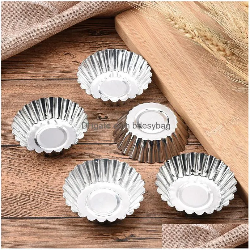 egg tart mold 7cm diameter tinplate cake muffin fruit egg tart mold nonstick pie pan bakeware