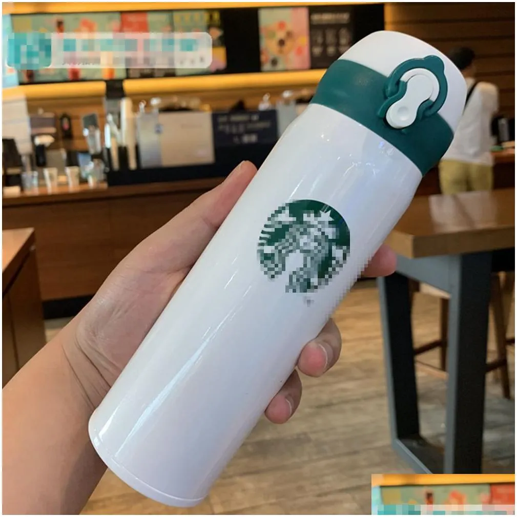 450ml stainless steel starbucks tumblers coffee cups 16oz starbucksthermos cup mug bottle 6 colors tumbler thermos vacuum mugs
