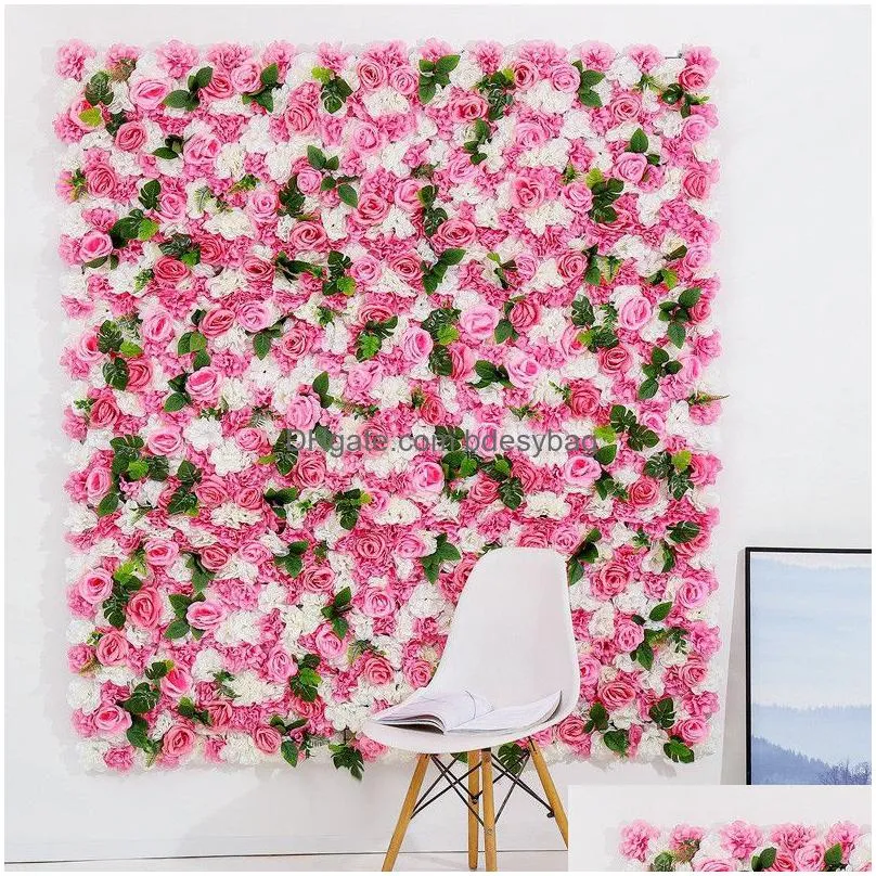 artificial rose flower row wedding decorated wall p ography background flower art p o shop floral background decorations