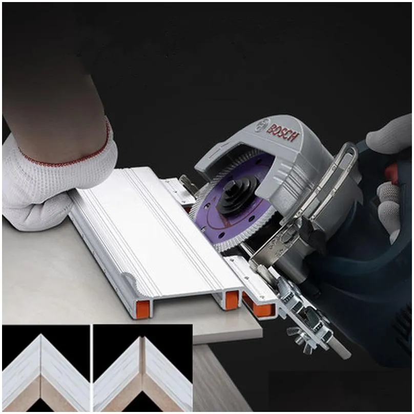 adjustable masonry 45 degree cutter stone cutting machine tile marble chamfering guide locator construction tools