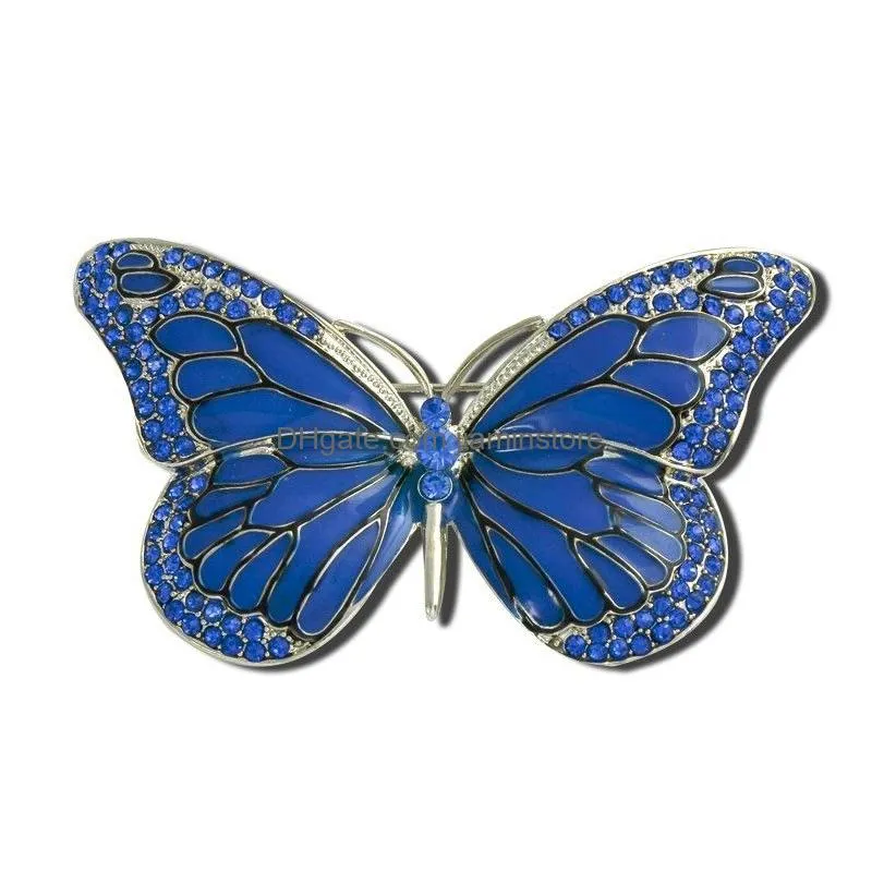 wholesale retro insect dragonfly butterfly broach bee brooch women crystal animal elephant cat birds sea horse broches mujer men