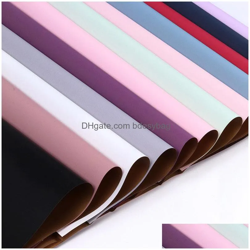 flower gift wrapping paper doublesided color painting florist bouquet decoration valentine day flower gift wrapping paper